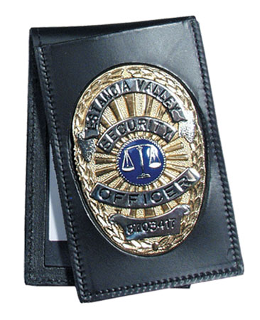 Perfect Fit Recessed Double ID Badge Case w/ Outside Badge Mount